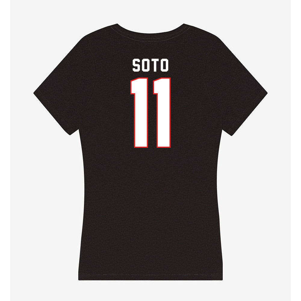 Texas Tech - NCAA Women's Soccer : Chloe Soto - Women's V-Neck T-Shirt-1