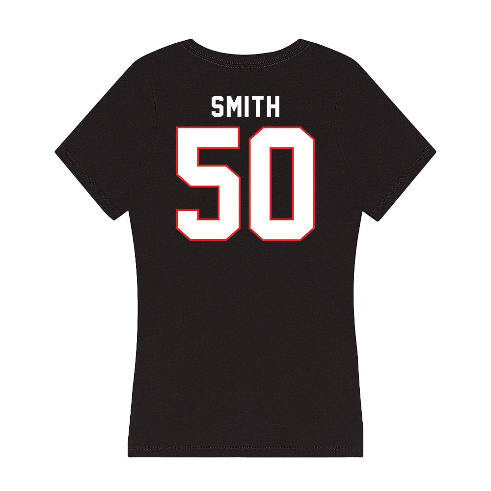 Texas Tech - NCAA Football : Edward Smith - Women's V-Neck T-Shirt-1