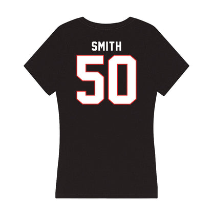Texas Tech - NCAA Football : Edward Smith - Women's V-Neck T-Shirt-1