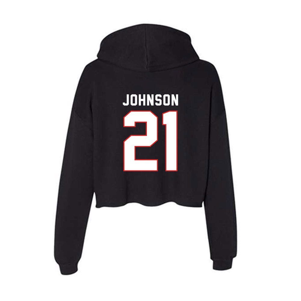 Texas Tech - NCAA Softball : Alana Johnson - Women's Crop Fleece Hoodie-1