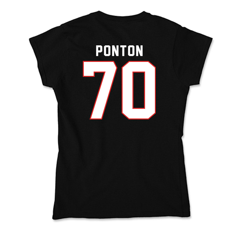 Texas Tech - NCAA Football : Jacob Ponton - Soft Style Women’s T-Shirt-1