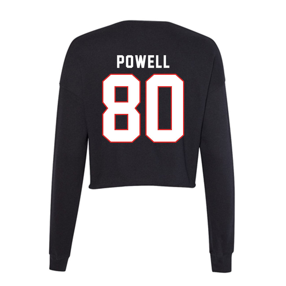 Texas Tech - NCAA Football : Kai Powell - Women's Cropped Crew Fleece-1