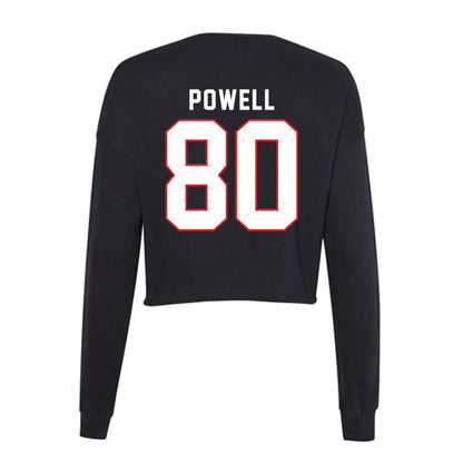 Texas Tech - NCAA Football : Kai Powell - Women's Cropped Crew Fleece-1