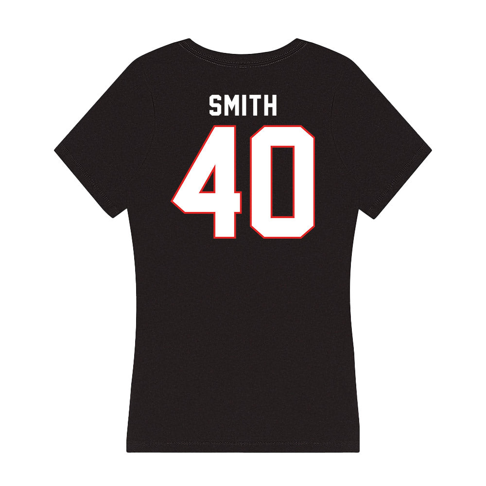 Texas Tech - NCAA Football : Wesley Smith - Women's V-Neck T-Shirt-1