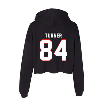 Texas Tech - NCAA Football : Kaden Turner - Women's Crop Fleece Hoodie-1