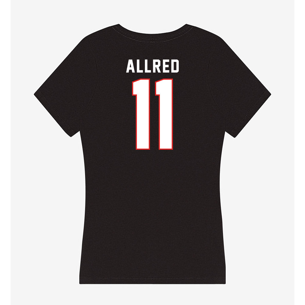 Texas Tech - NCAA Softball : Lauren Allred - Women's V-Neck T-Shirt-1