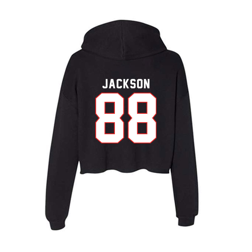 Texas Tech - NCAA Football : Trey Jackson - Women's Crop Fleece Hoodie-1