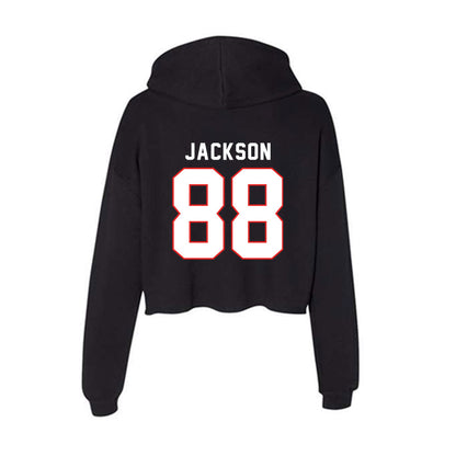 Texas Tech - NCAA Football : Trey Jackson - Women's Crop Fleece Hoodie-1
