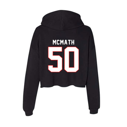 Texas Tech - NCAA Football : Patrick McMath - Women's Crop Fleece Hoodie-1