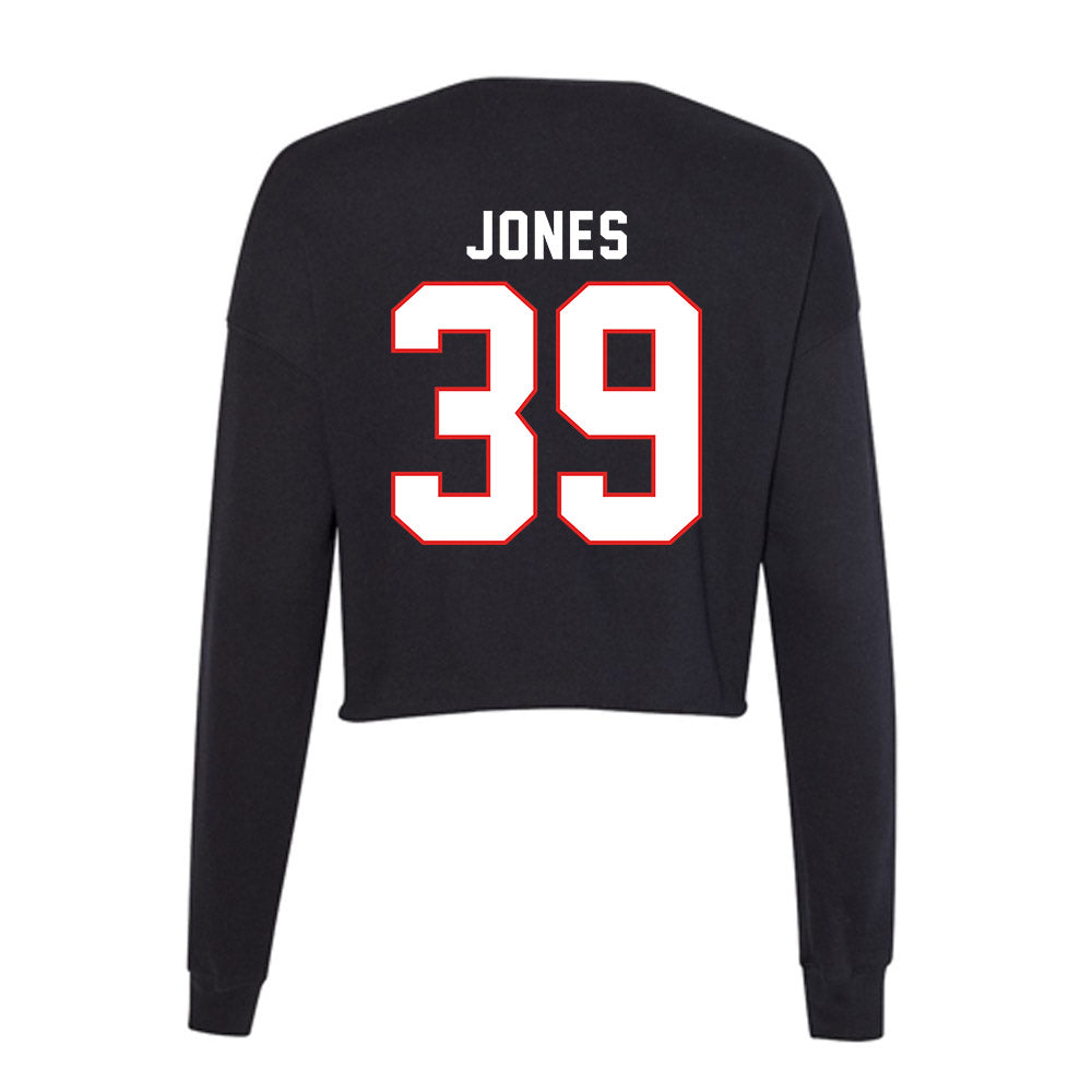 Texas Tech - NCAA Baseball : Ryan Jones - Women's Cropped Crew Fleece-1