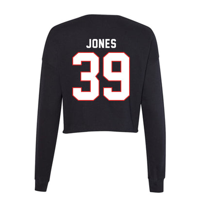 Texas Tech - NCAA Baseball : Ryan Jones - Women's Cropped Crew Fleece-1