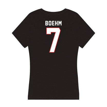 Texas Tech - NCAA Baseball : Garet Boehm - Women's V-Neck T-Shirt-1