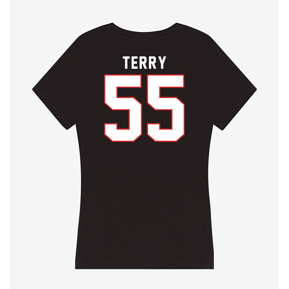 Texas Tech - NCAA Softball : Kaitlyn Terry - Women's V-Neck T-Shirt-1