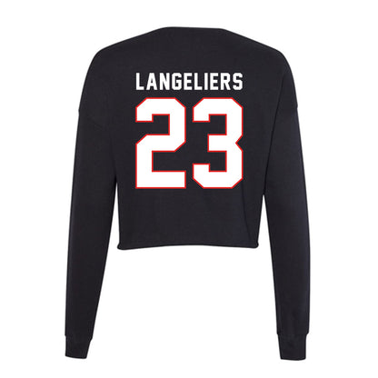 Texas Tech - NCAA Softball : Alexa Langeliers - Women's Cropped Crew Fleece-1
