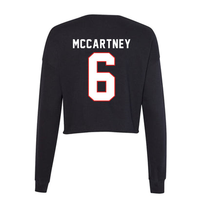 Texas Tech - NCAA Women's Soccer : Emilie McCartney - Women's Cropped Crew Fleece-1
