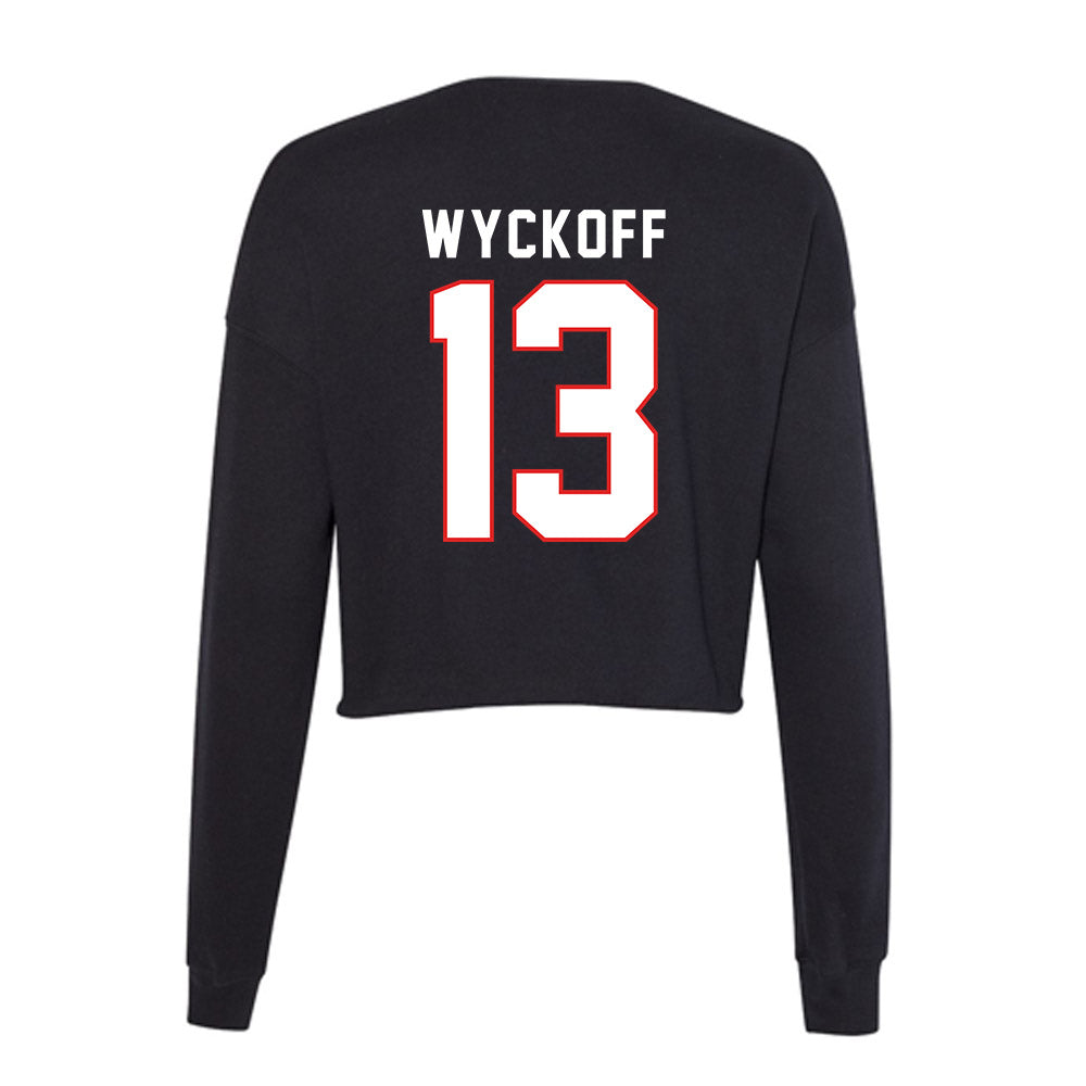 Texas Tech - NCAA Softball : Kailey Wyckoff - Women's Cropped Crew Fleece-1