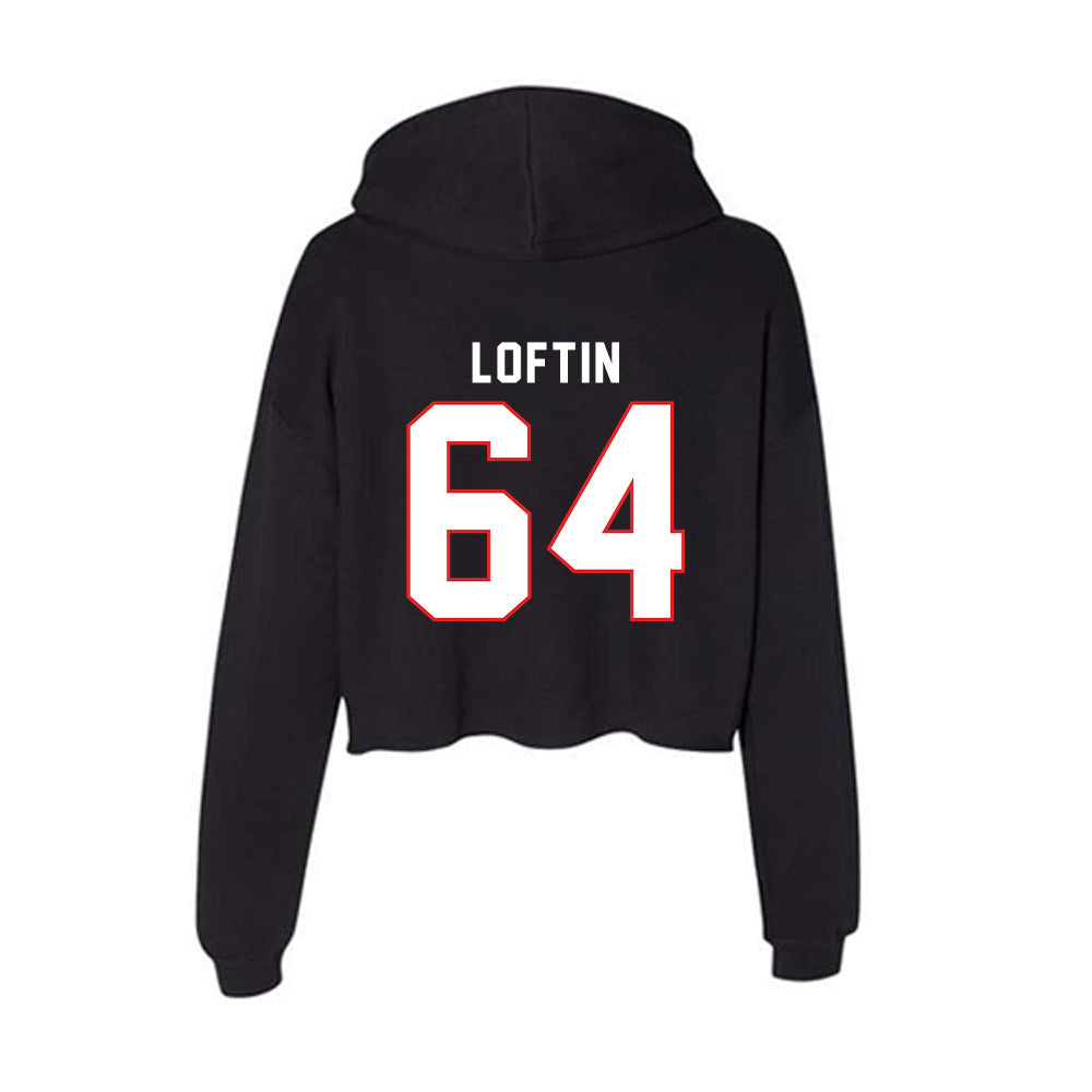 Texas Tech - NCAA Football : Jurrien Loftin - Women's Crop Fleece Hoodie-1