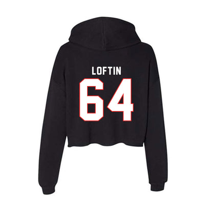 Texas Tech - NCAA Football : Jurrien Loftin - Women's Crop Fleece Hoodie-1