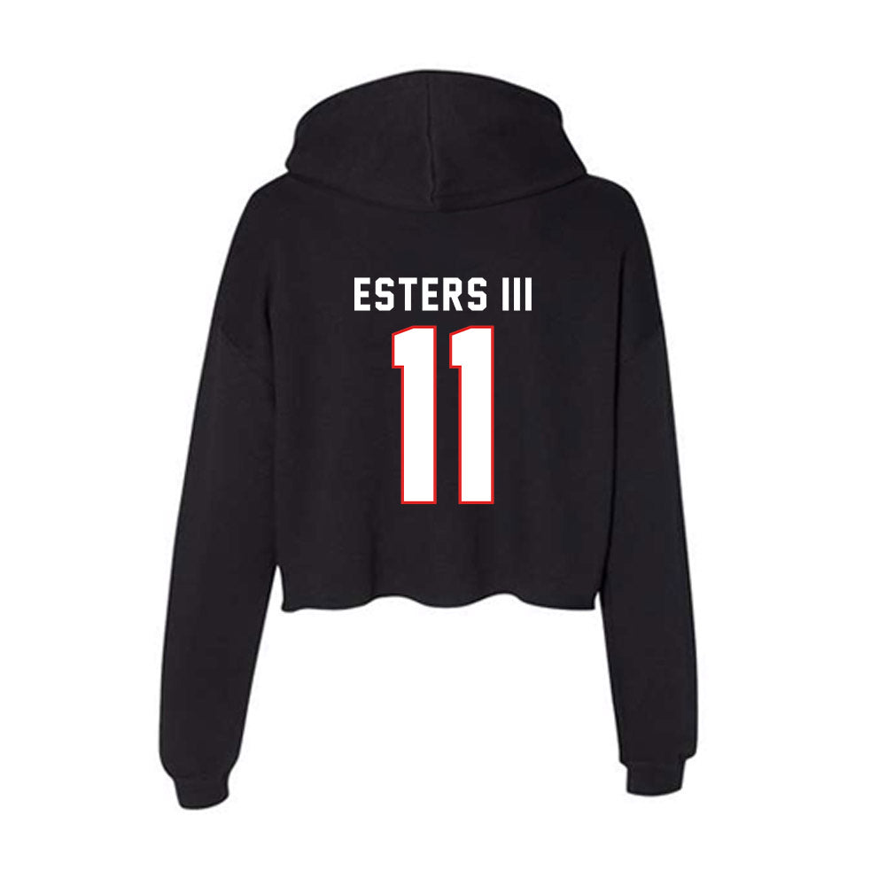 Texas Tech - NCAA Football : Charles Esters III - Women's Crop Fleece Hoodie-1