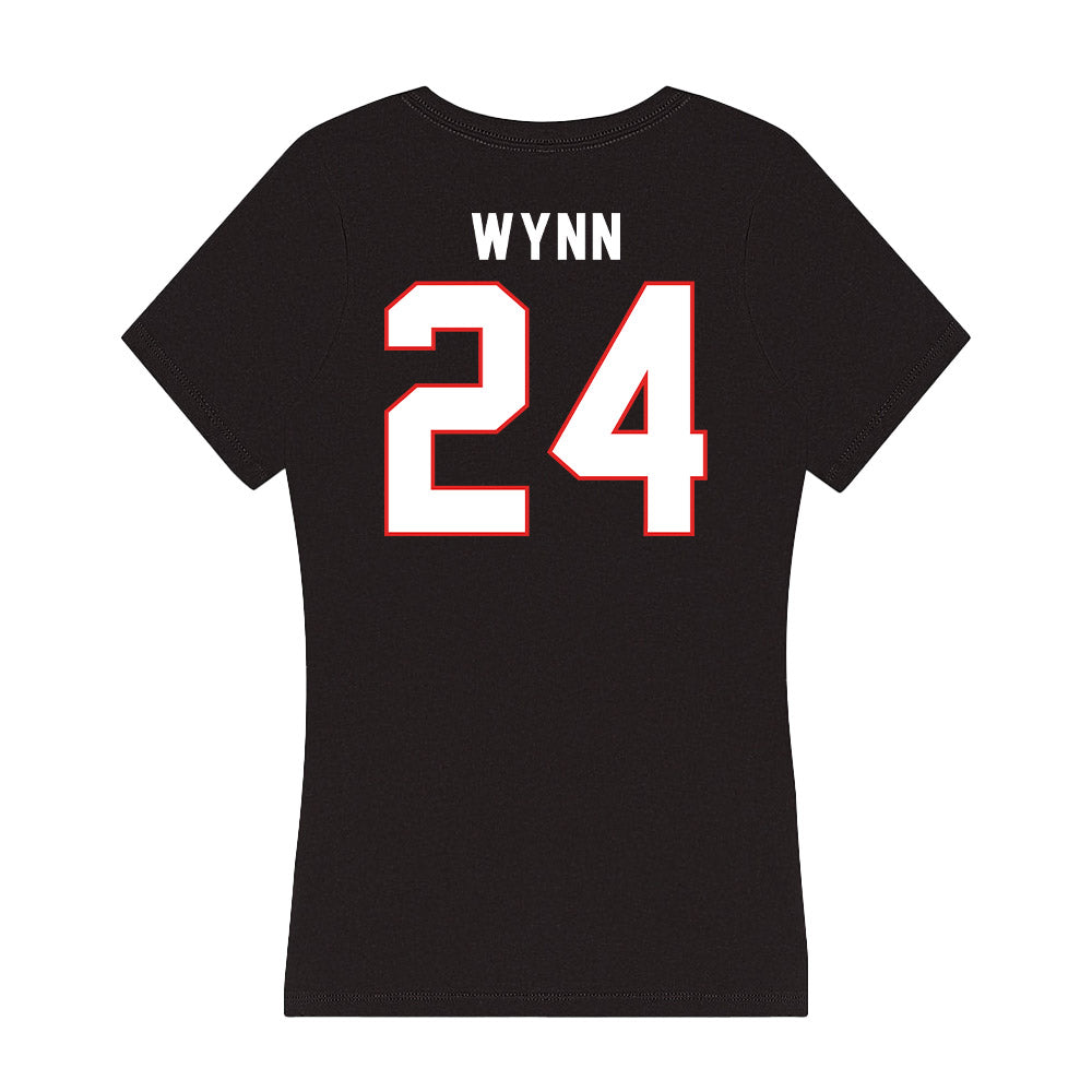 Texas Tech - NCAA Women's Basketball : Jada Wynn - Women's V-Neck T-Shirt-1