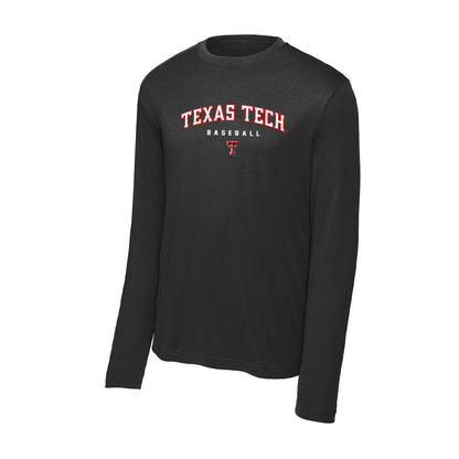 Texas Tech - NCAA Baseball : Jackson Burns - Activewear Long Sleeve T-Shirt-0