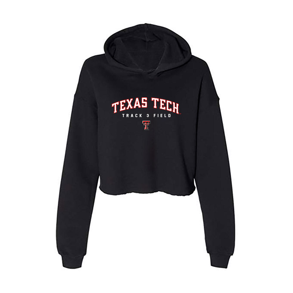 Texas Tech - NCAA Women's Track & Field : McKenzie Davis - Women's Crop Fleece Hoodie-0