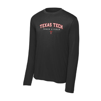 Texas Tech - NCAA Men's Track & Field : Nzube Ihezue - Activewear Long Sleeve T-Shirt-0