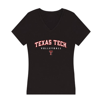Texas Tech - NCAA Women's Volleyball : Adeline Kanouff - Women's V-Neck T-Shirt-0