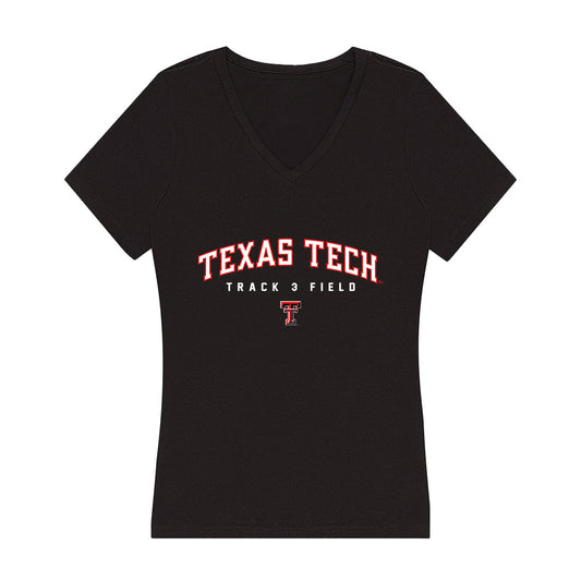 Texas Tech - NCAA Women's Track & Field : Savanna Camacho - Women's V-Neck T-Shirt-0