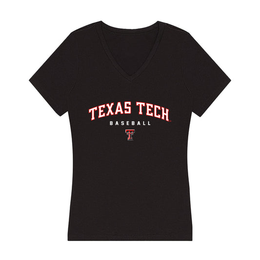 Texas Tech - NCAA Baseball : Jonny Lowe - Women's V-Neck T-Shirt-0