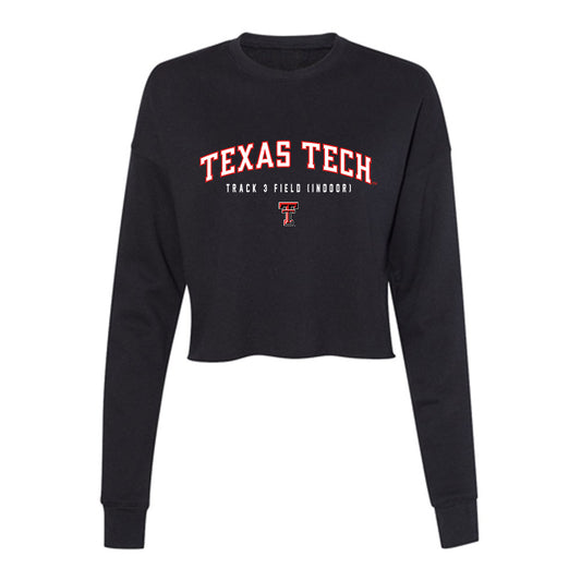 Texas Tech - NCAA Women's Track & Field : Amori Pierson - Women's Cropped Crew Fleece-0