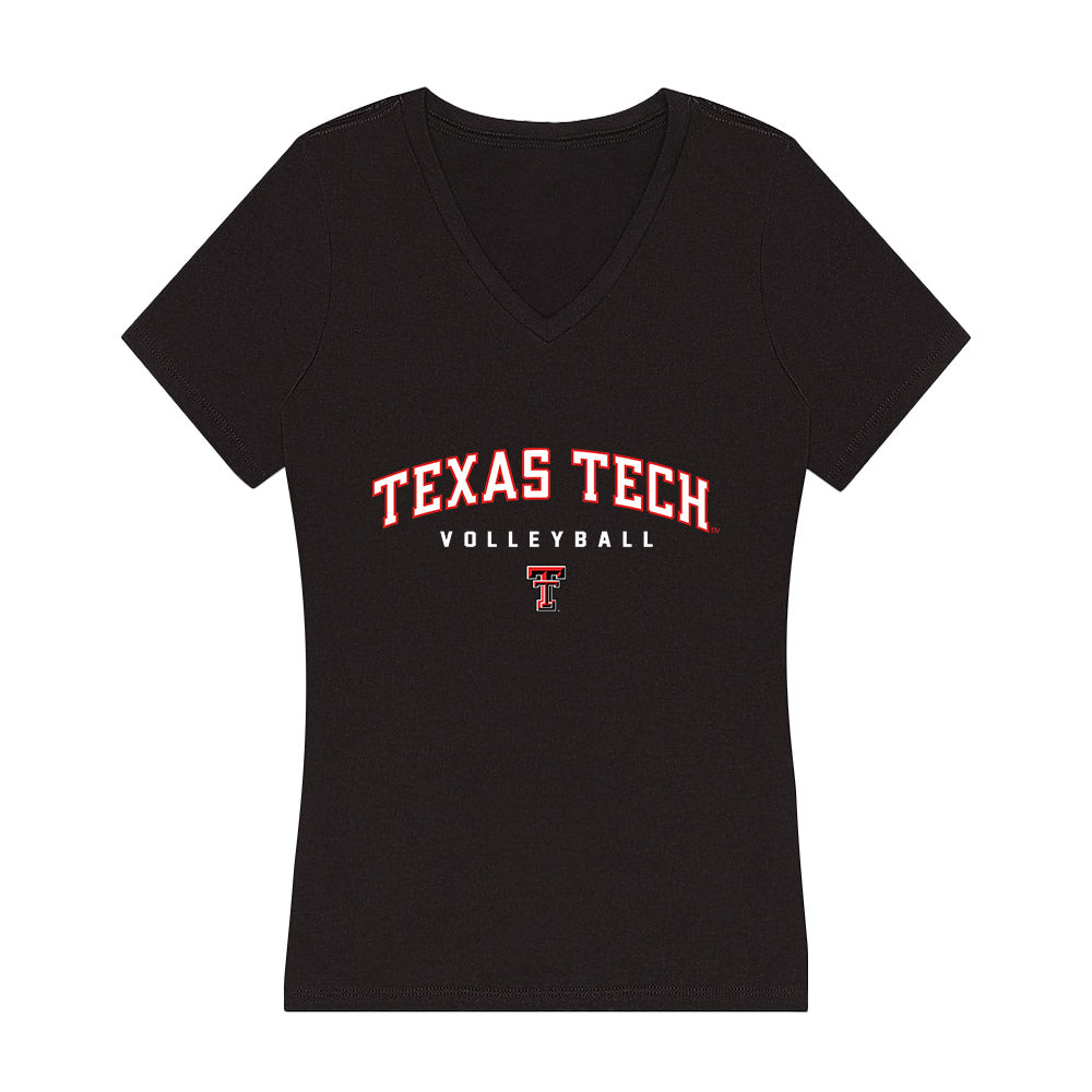 Texas Tech - NCAA Women's Volleyball : Emily Merrick - Women's V-Neck T-Shirt-0