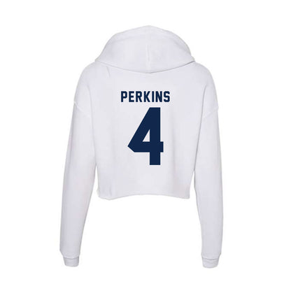 Ole Miss - NCAA Football : Suntarine Perkins - Women's Crop Fleece Hoodie-1