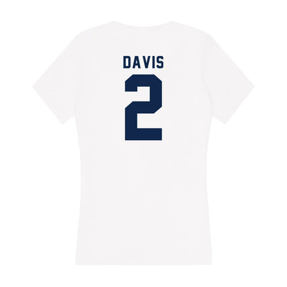 Ole Miss - NCAA Women's Basketball : Marquesha Davis - Women's V-Neck T-Shirt-1