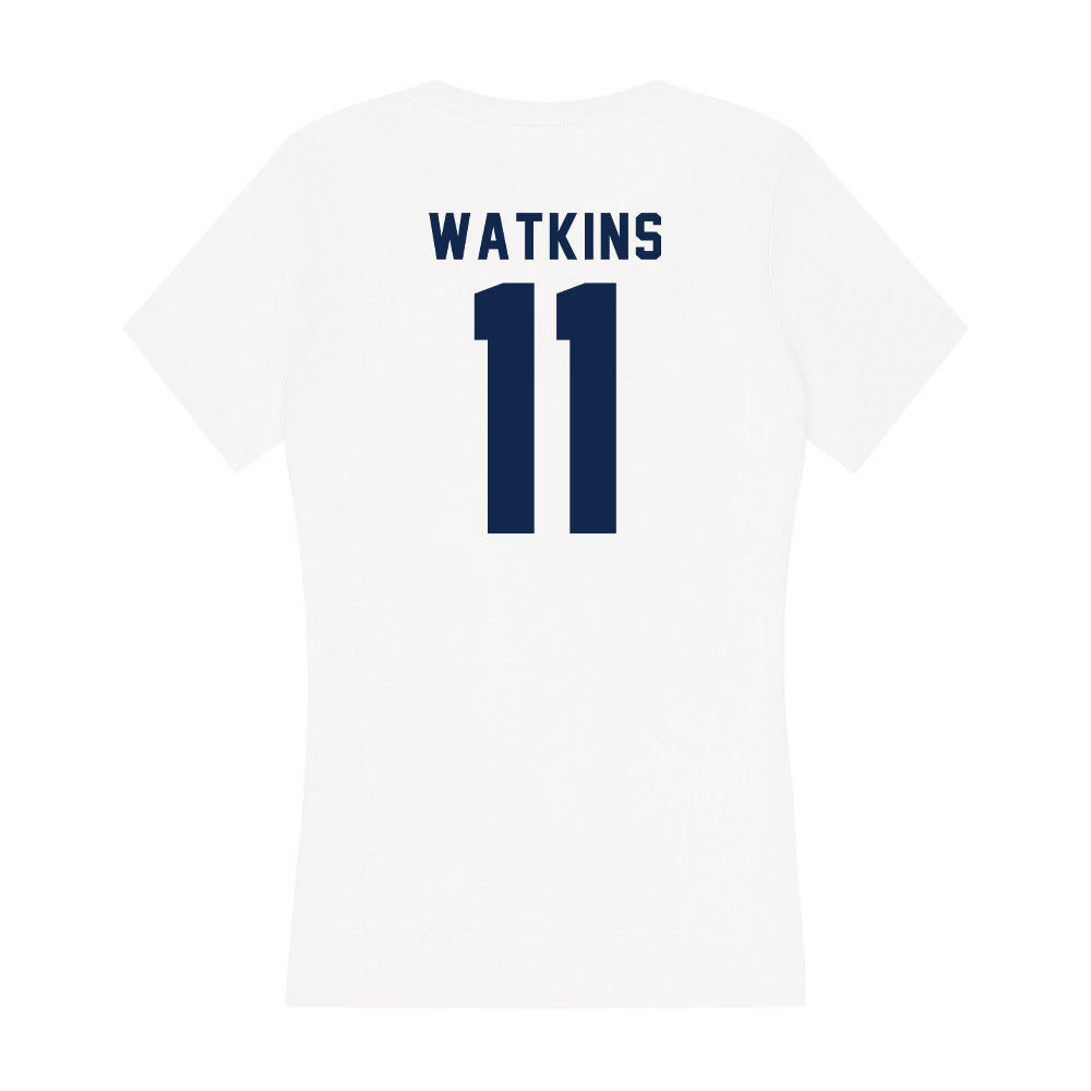 Ole Miss - NCAA Football : Jordan Watkins - Women's V-Neck T-Shirt-1