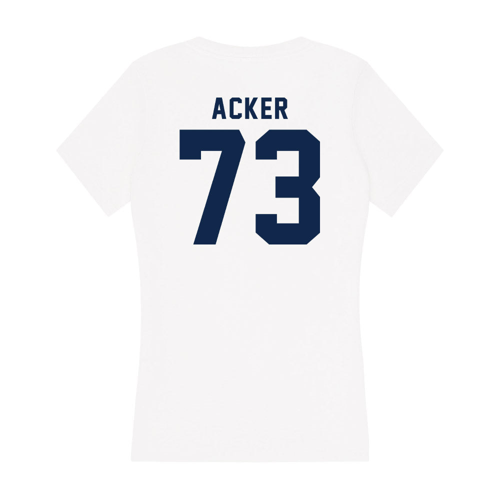 Ole Miss - NCAA Football : Eli Acker - Women's V-Neck T-Shirt-1