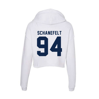 Ole Miss - NCAA Football : Christian Schanefelt - Women's Crop Fleece Hoodie-1