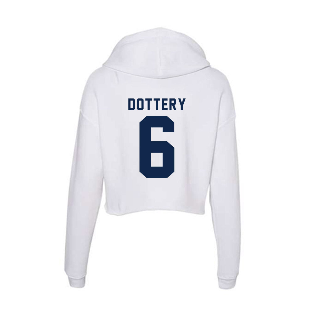 Ole Miss - NCAA Football : Tj Dottery - Women's Crop Fleece Hoodie-1