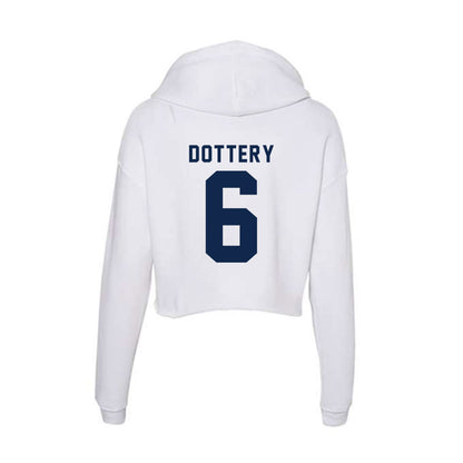 Ole Miss - NCAA Football : Tj Dottery - Women's Crop Fleece Hoodie-1