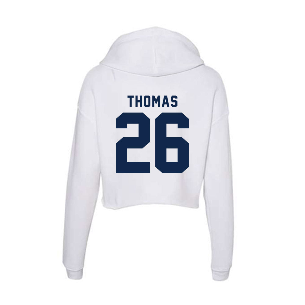 Ole Miss - NCAA Football : Domonique Thomas - Women's Crop Fleece Hoodie-1