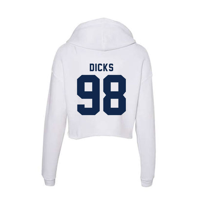 Ole Miss - NCAA Football : Jaden Dicks - Women's Crop Fleece Hoodie-1