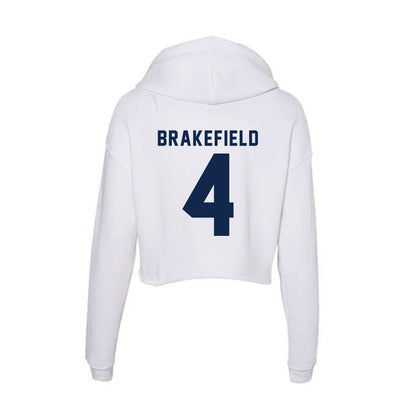 Ole Miss - NCAA Men's Basketball : Jaemyn Brakefield - Women's Crop Fleece Hoodie-1