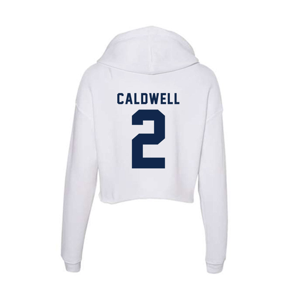 Ole Miss - NCAA Men's Basketball : TJ Caldwell - Women's Crop Fleece Hoodie-1