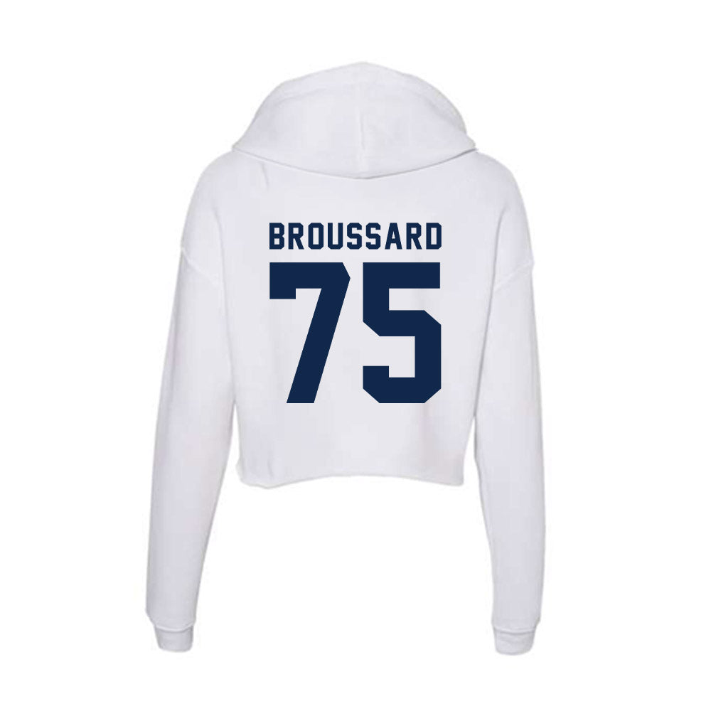 Ole Miss - NCAA Football : Kavion Broussard - Women's Crop Fleece Hoodie-1