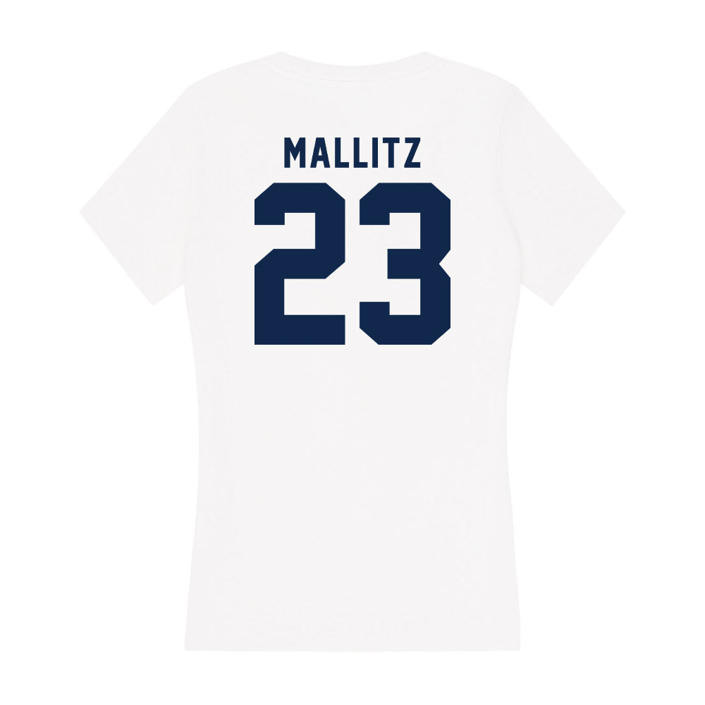 Ole Miss - NCAA Baseball : Josh Mallitz - Women's V-Neck T-Shirt-1