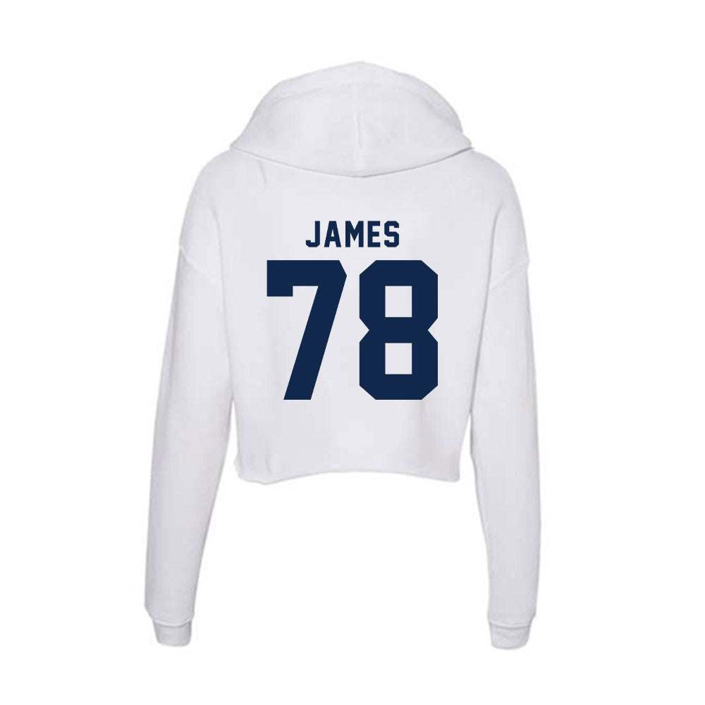 Ole Miss - NCAA Football : Jeremy James - Women's Crop Fleece Hoodie-1