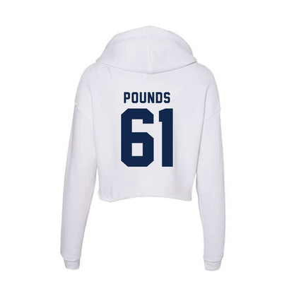 Ole Miss - NCAA Football : Diego Pounds - Women's Crop Fleece Hoodie-1