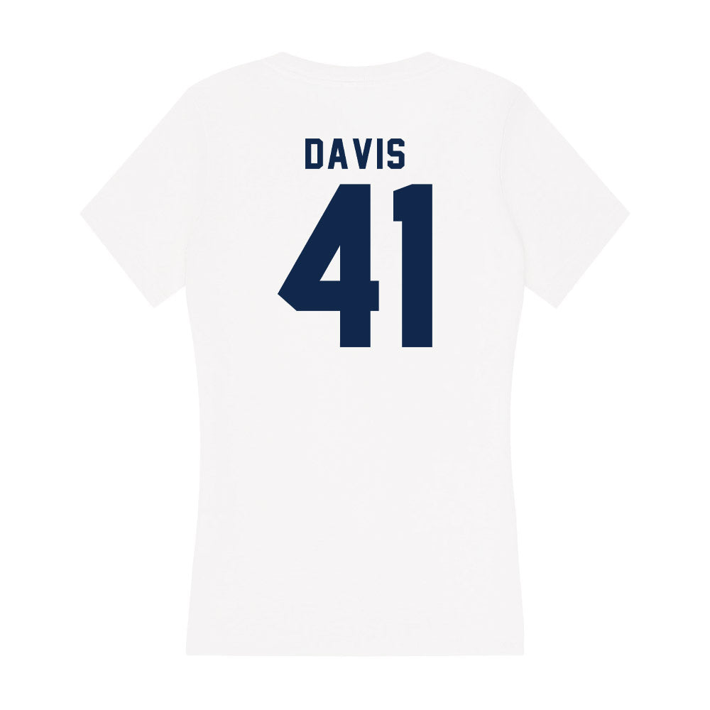 Ole Miss - NCAA Football : Caden Davis - Women's V-Neck T-Shirt-1