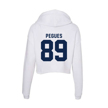 Ole Miss - NCAA Football : JJ Pegues - Women's Crop Fleece Hoodie-1