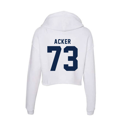 Ole Miss - NCAA Football : Eli Acker - Women's Crop Fleece Hoodie-1